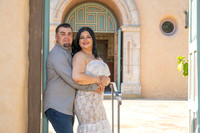Jessica and Cory engagement photo session at Our Lady of Mount C