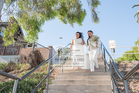 JENNIFER AND CYNTHIA glbt wedding photography and video at Long Beach Museum of Art in Long Beach Ca, www.gustavovillarreal.com, 323-633-8283
