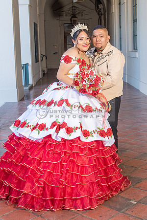 Estephanie Cristal Quinceanera photo shoot ideas, video in Pasadena City Hall in Pasadena Ca. Home reception, 323-633-8283