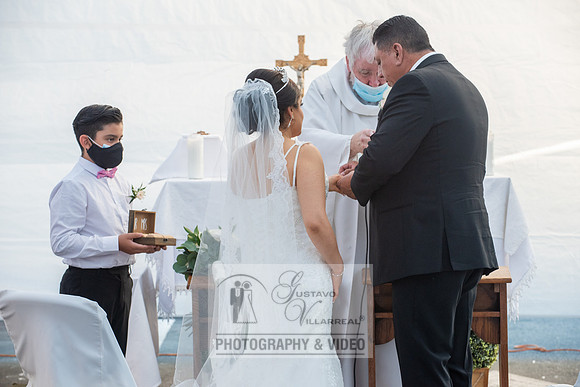 Anthony and Alma wedding celebration at st. Joseph's catholic Ch