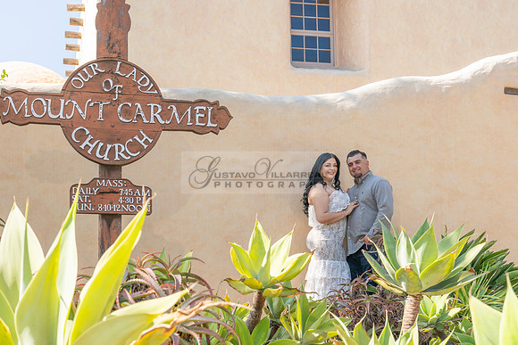 Jessica and Cory engagement photo session at Our Lady of Mount C